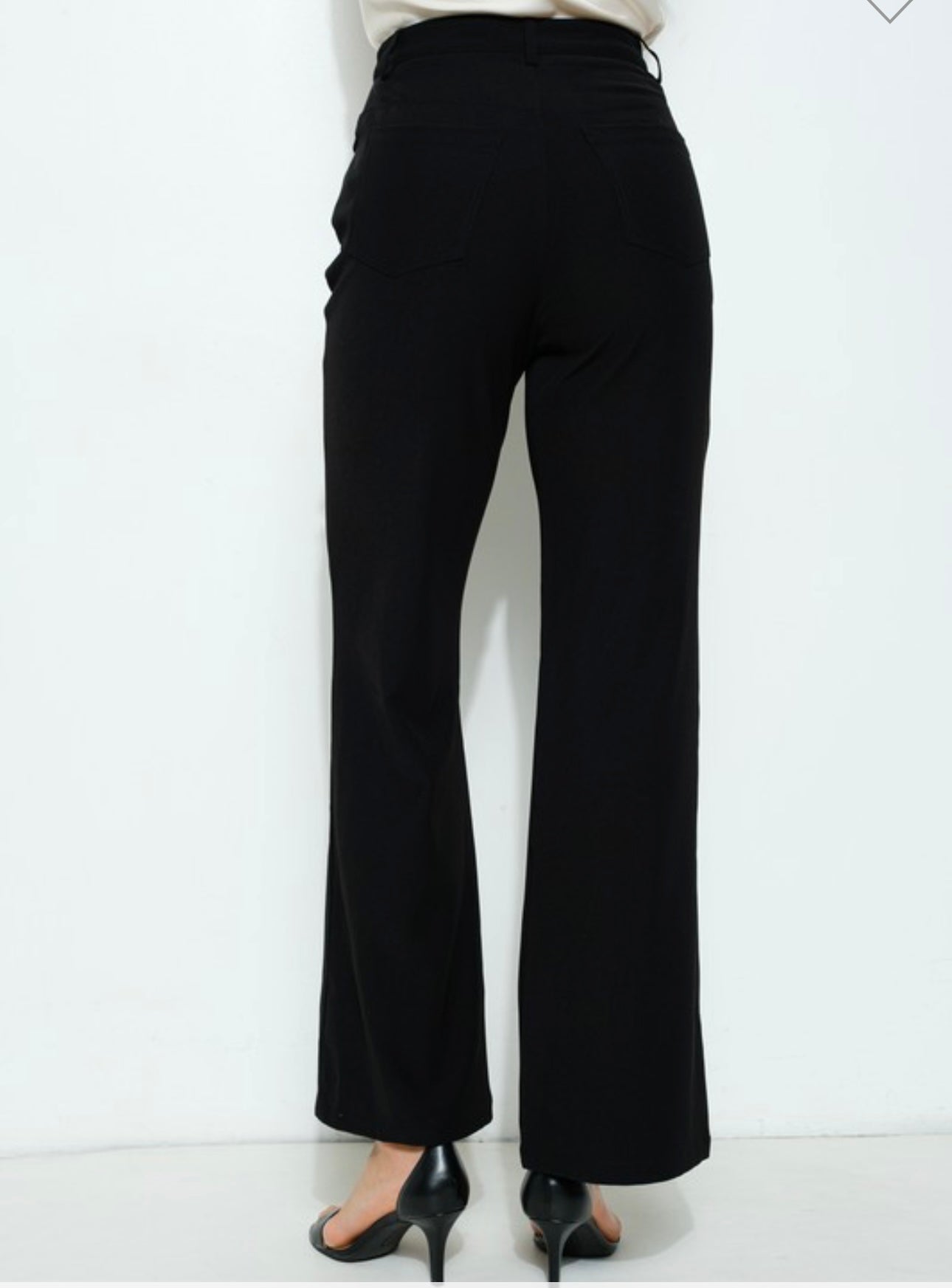 Black flare pants