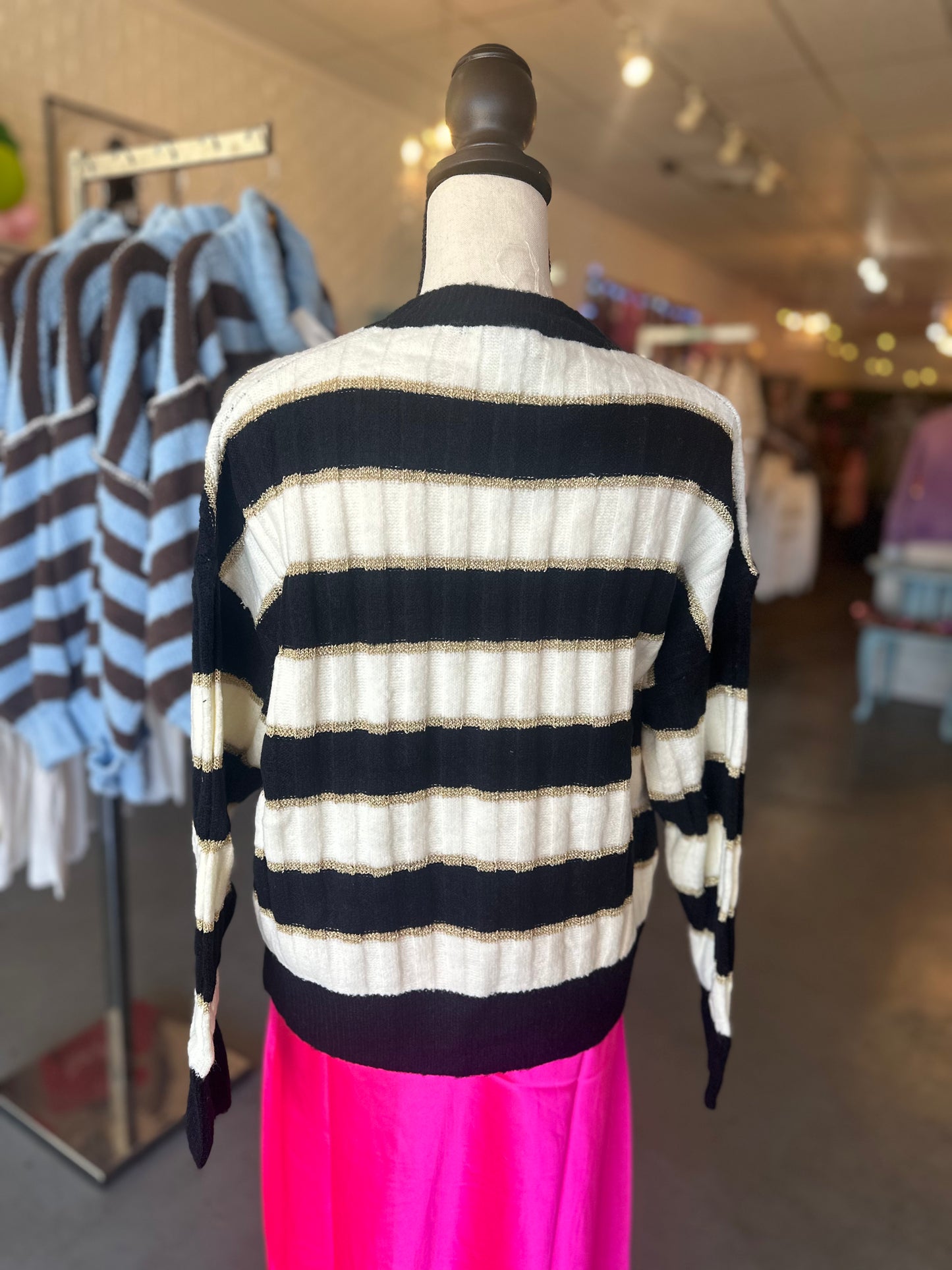 Black & white stripe sweater