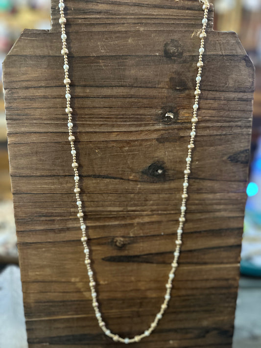 34” beaded necklace